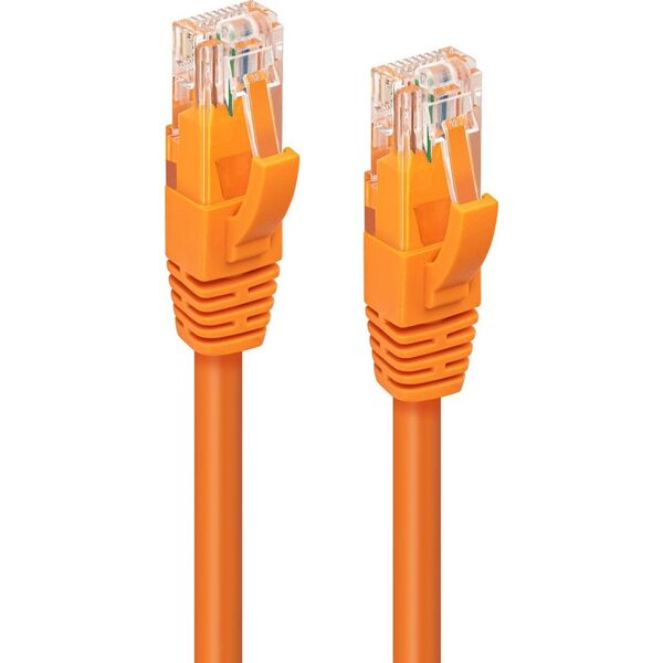 MicroConnect CAT6A UTP 0.5m Orange LSZH