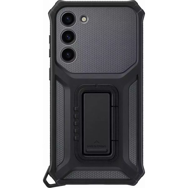 Samsung Etui Samsung Rugged Gadget Case do Samsung Galaxy S23+ Plus pancerny pokrowiec ring holder podstawka szare