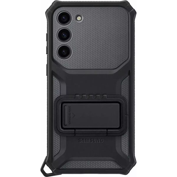 Samsung Etui Samsung Rugged Gadget Case do Samsung Galaxy S23+ Plus pancerny pokrowiec ring holder podstawka szare