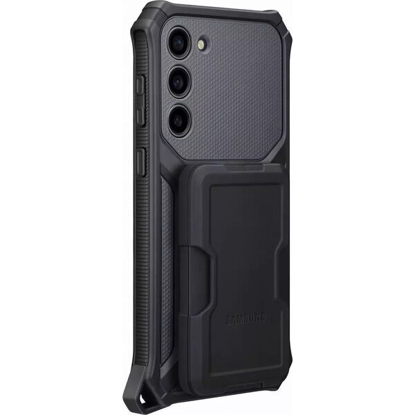 Samsung Etui Samsung Rugged Gadget Case do Samsung Galaxy S23+ Plus pancerny pokrowiec ring holder podstawka szare