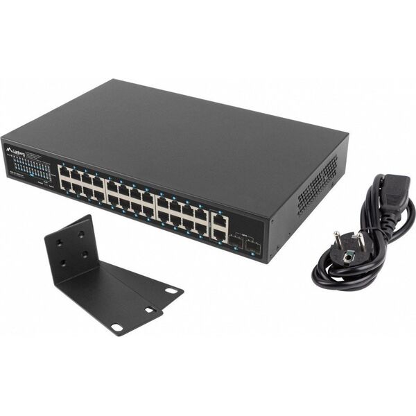 Switch Lanberg RSGE-24P-2GE-2S-360