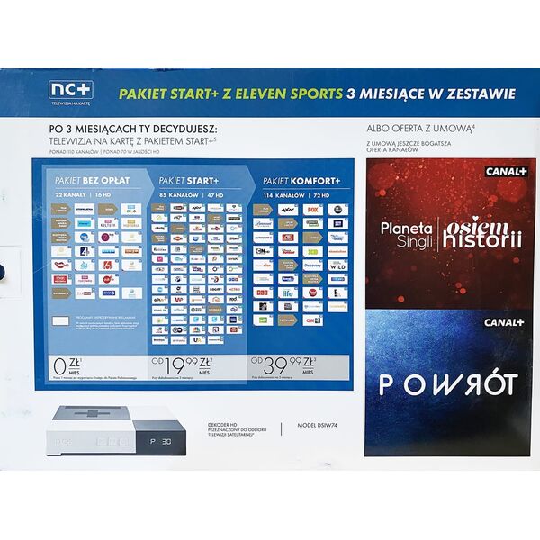 Tuner TV Canal+ CANAL+ TELEWIZJA NA KARTÄ 3mc Start Eleven Sport+ BG5