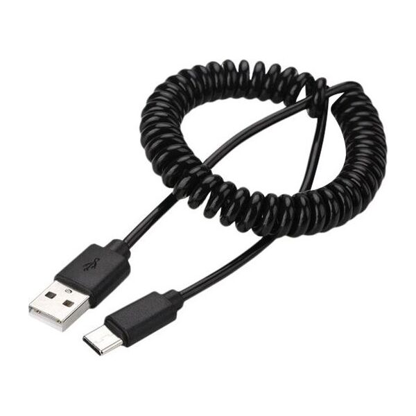 Kabel USB Gembird USB-A - USB-C 0.6 m Czarny (CC-USB2C-AMCM-0.6M)
