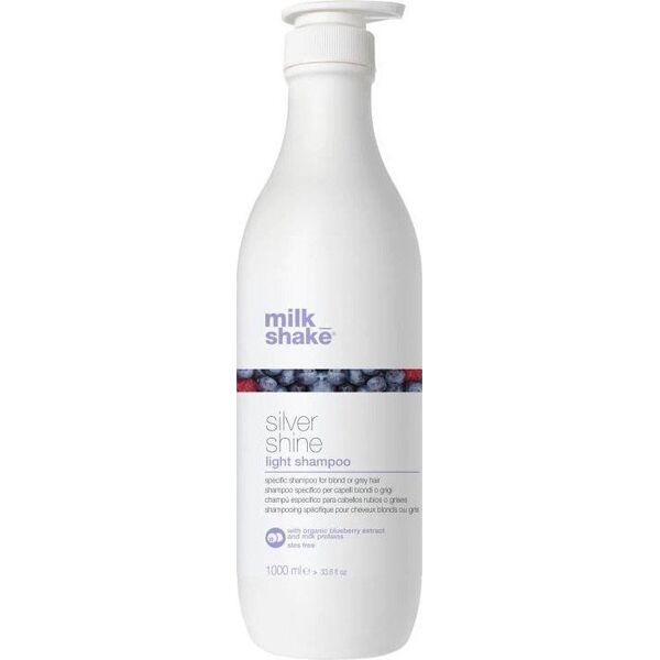 Milk Shake  Silver Shine Light Shampoo szampon redukujący żółte refleksy do włosów siwych i rozjaśnianych 1000ml