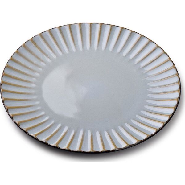 Affekdesign By Mondex EVIE GREY Talerz obiadowy 26,5xh2cm
