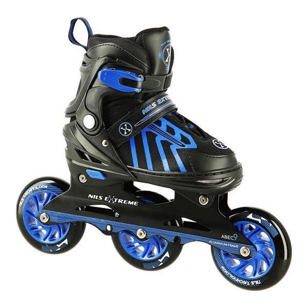 Rolki Nils Extreme NA18812A szybkościowe regulowane niebieskie r. 34-38