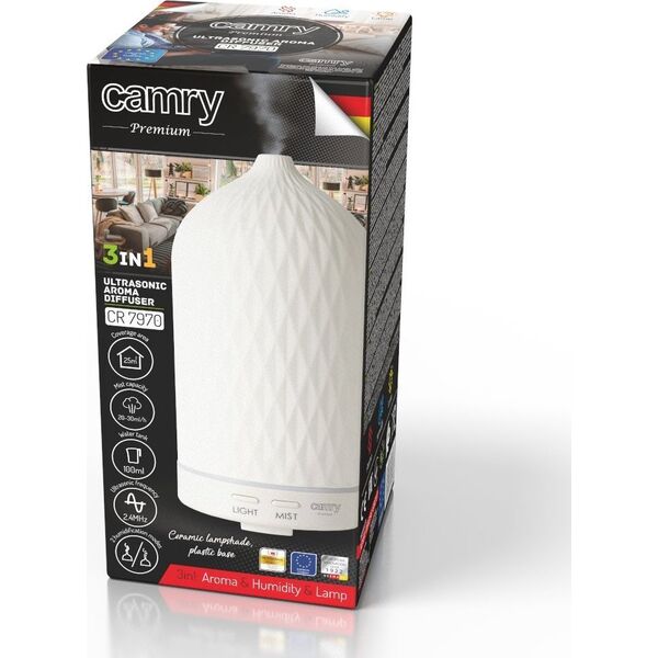 Dyfuzor zapachowy Camry CR 7970 Ultradźwiękowy 3w1