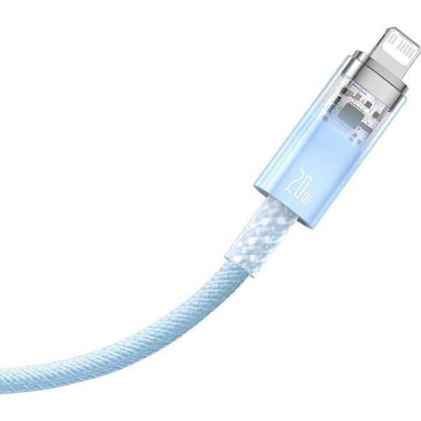 Kabel USB Baseus USB-C - Lightning 1 m Niebieski (CATS010203)