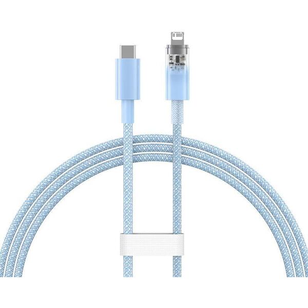Kabel USB Baseus USB-C - Lightning 1 m Niebieski (CATS010203)