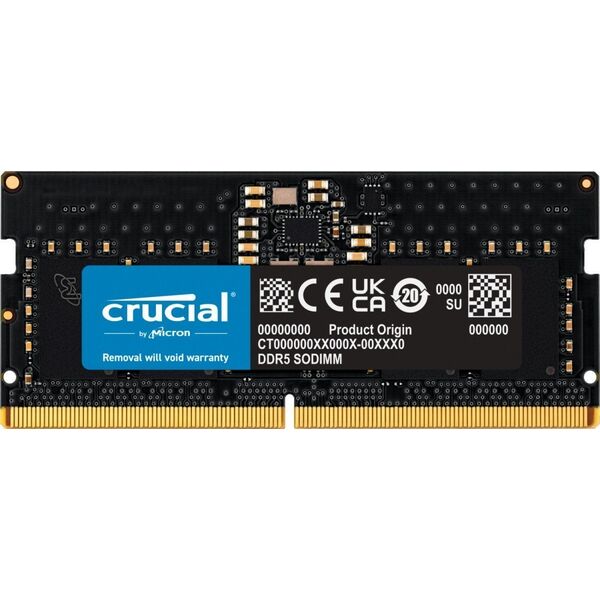 Pamięć do laptopa Crucial Pamięć do notebooka DDR5 SODIMM 8GB/5600 CL46 (16Gbit)