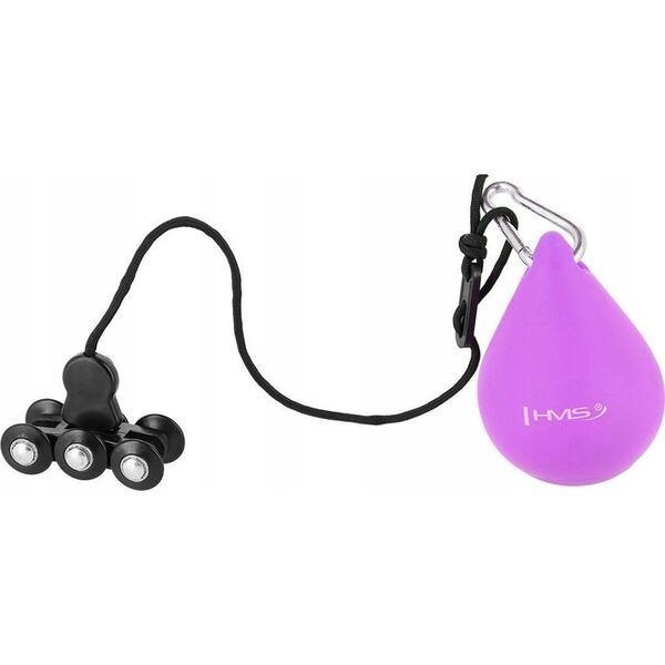 HMS HHW12 PLUS SIZE HULA HOP VIOLET Z WYPUSTKAMI I OBCIĄŻNIKIEM HMS