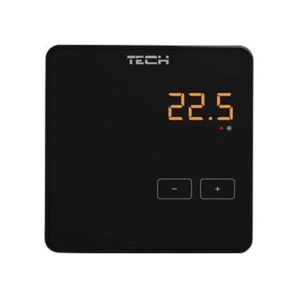 Tech Sterownik pokojowy bezprzewodowy R-8Z, czarny (współpraca z L-8) STR8ZBK