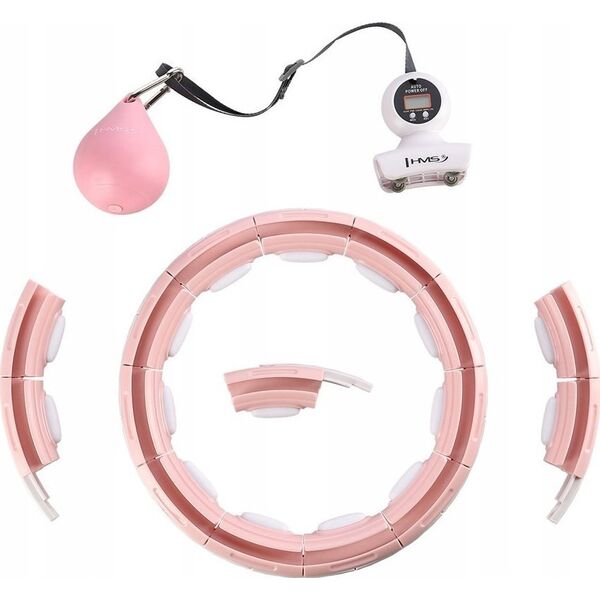 HMS HHM15 HULA HOP PINK Z MAGNESEM I OBCIĄŻNIKIEM + LICZNIK HMS