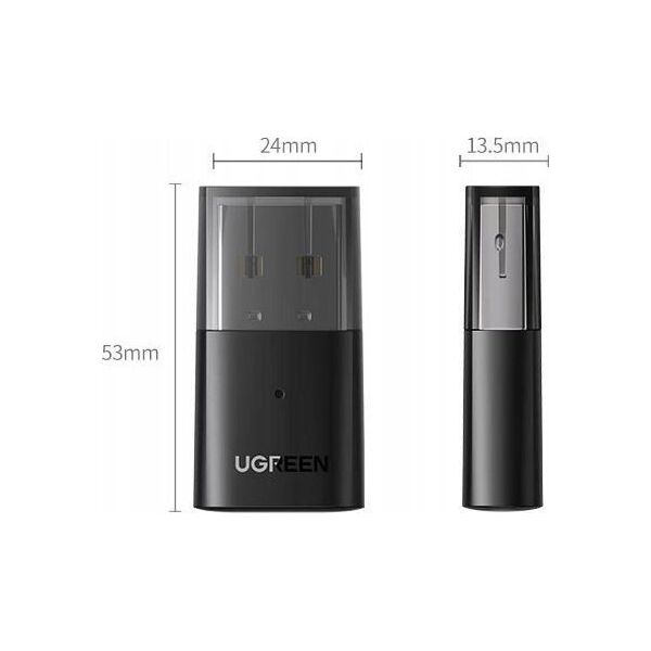 Adapter USB Ugreen Adapter USB UGREEN CM390 Bluetooth 5.0 (czarny)