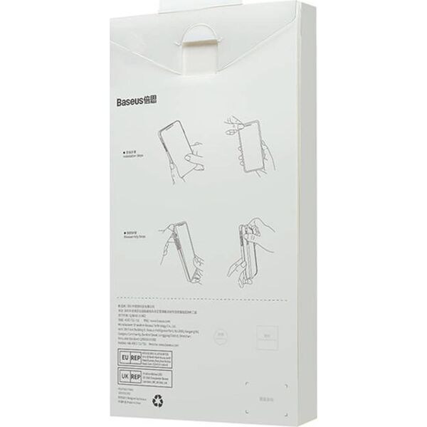 Baseus Zestaw ochronny Baseus SuperCeramic przeźroczyste, szklane etui i szkło hartowane do iPhone 14 Plus