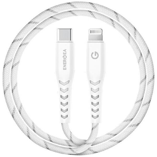 Kabel USB Energea USB-C - Lightning 1.5 m Biały (CBL-NFCL-RED150)