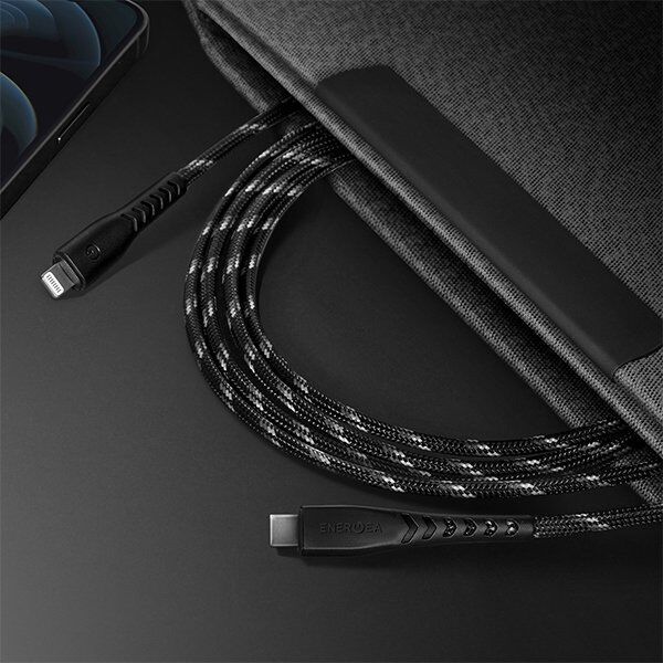 Kabel USB Energea USB-C - Lightning 1.5 m Niebieski (CBL-NFCL-BLU150)