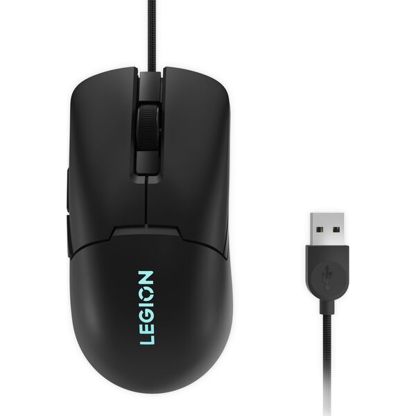 Mysz Lenovo Lenovo RGB Gaming Mouse Legion M300s Shadow Black, Wired via USB 2.0