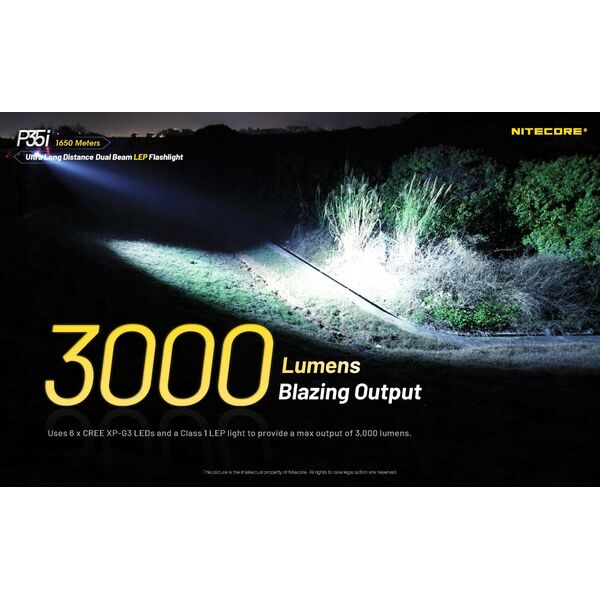 Latarka Nitecore FLASHLIGHT PRECISE SERIES/3000 LUMENS P35I NITECORE