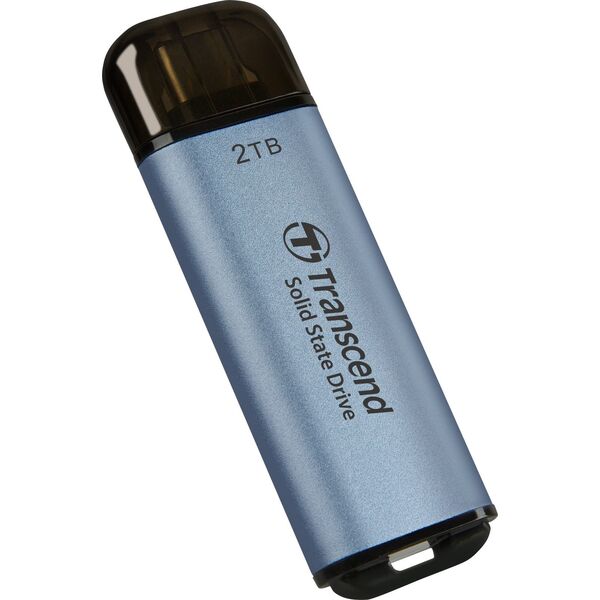 Dysk zewnętrzny SSD Transcend ESD300C 2TB Niebieski (TS2TESD300C)