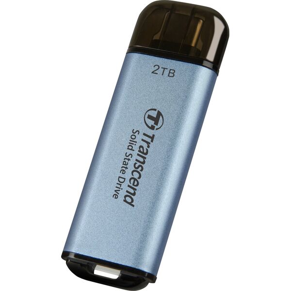 Dysk zewnętrzny SSD Transcend ESD300C 2TB Niebieski (TS2TESD300C)