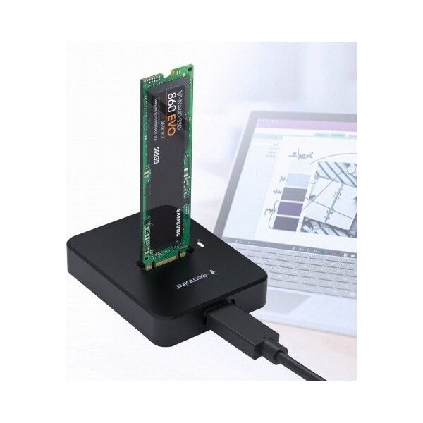 Stacja dokująca Gembird SSD ACC DOCK STATION USB-C M.2/DD-U3M2 GEMBIRD
