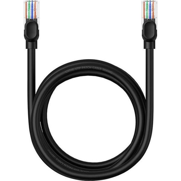 Baseus Kabel sieciowy Baseus Ethernet CAT5, 2m (czarny)
