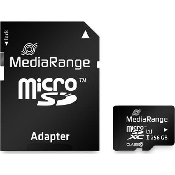 Karta MediaRange MicroSDXC 256 GB Class 10 UHS-I/U1  (MR946)