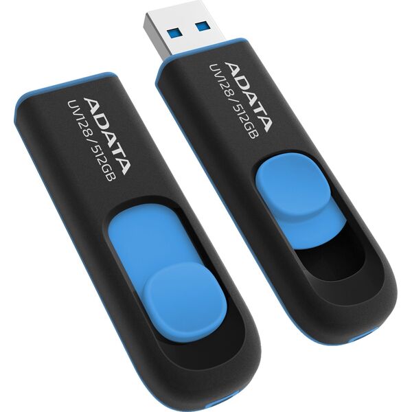 Pendrive ADATA Pendrive UV128 512GB USB3.2 czarno-niebieski