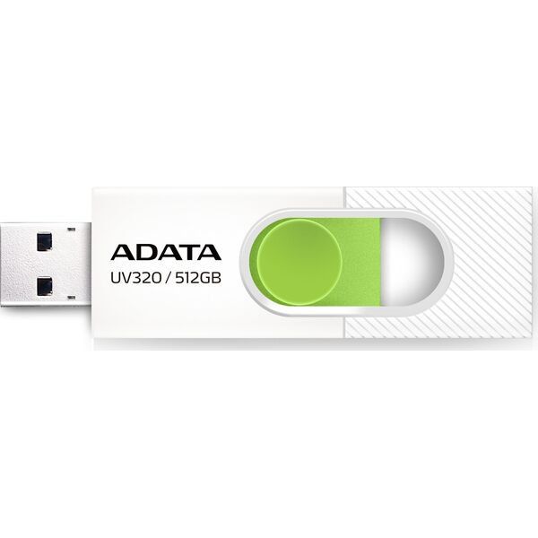 Pendrive ADATA Pendrive UV320 512GB USB3.2 biało-zielony