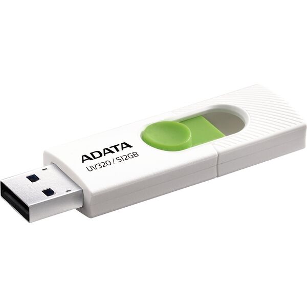 Pendrive ADATA Pendrive UV320 512GB USB3.2 biało-zielony
