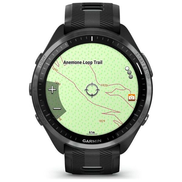 Zegarek sportowy Garmin Smartwatch sportowy Garmin Forerunner 965 Czarny Szary Tytan DLC 010-02809-10