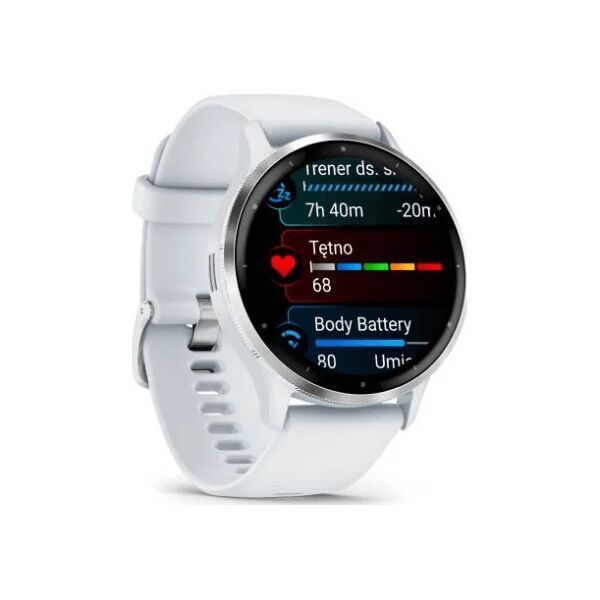 Zegarek sportowy Garmin Venu 3 Biało-srebrny  (010-02784-00)
