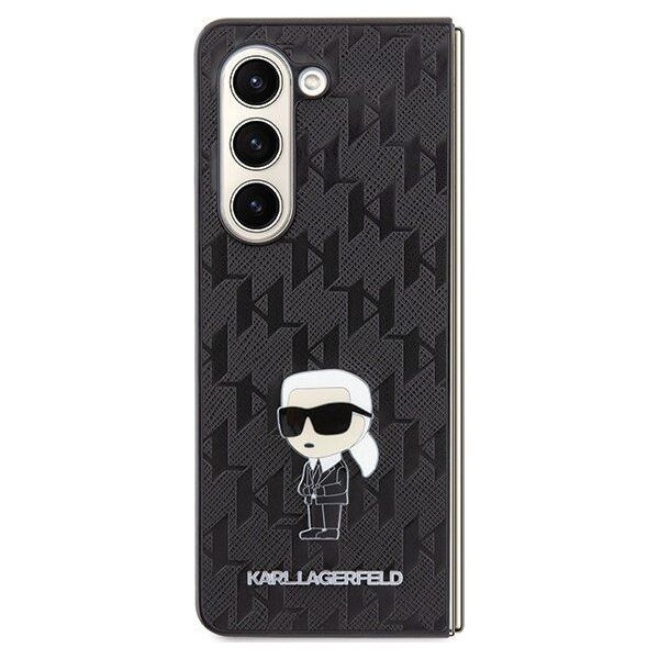 Karl Lagerfeld Karl Lagerfeld KLHCZFD5SAPKINPK Z Fold5 F946 hardcase czarny/black Saffiano Monogram Ikonik Pin
