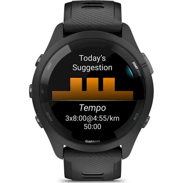 Zegarek sportowy Garmin Forerunner 265 Czarno-szary  (010-02810-10)