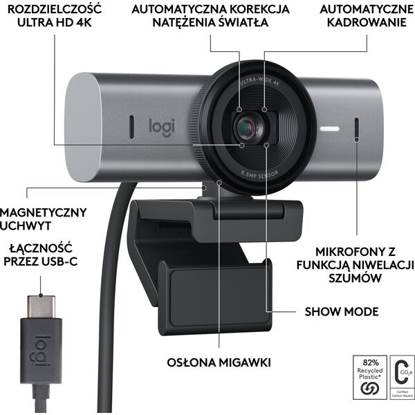 Kamera internetowa Logitech MX Brio 4K Ultra HD (960-001559)