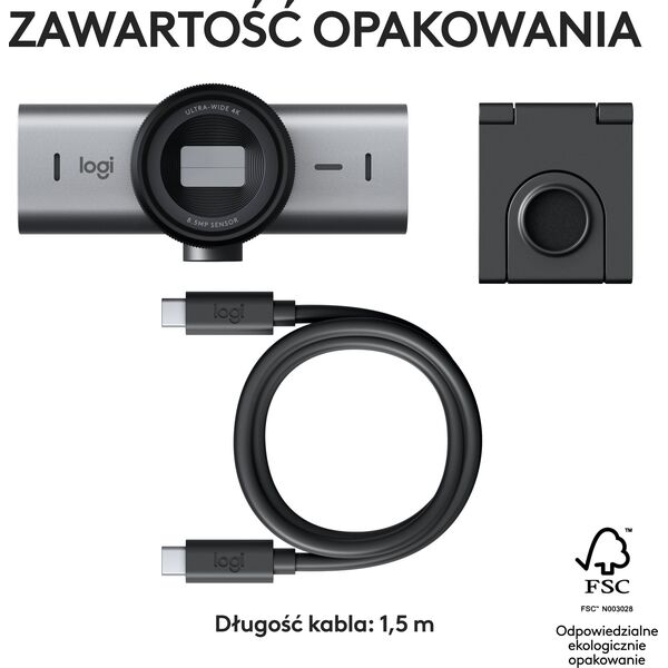 Kamera internetowa Logitech MX Brio 4K Ultra HD (960-001559)