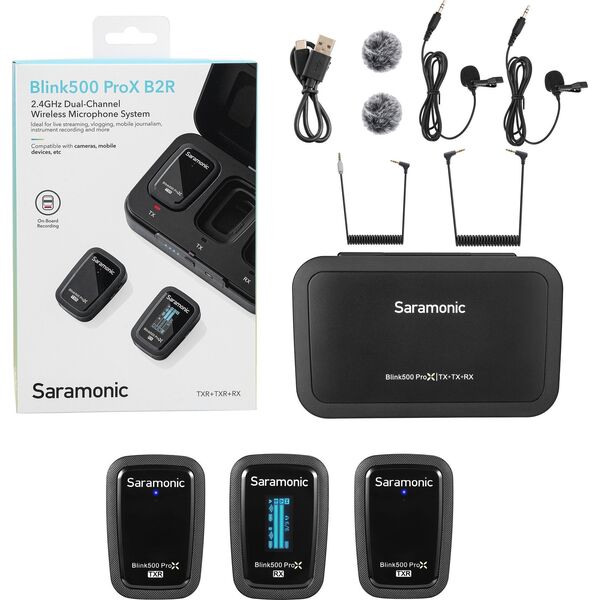 Mikrofon Saramonic Saramonic Blink500 ProX B2R Zestaw do bezprzewodowej transmisji dźwięku