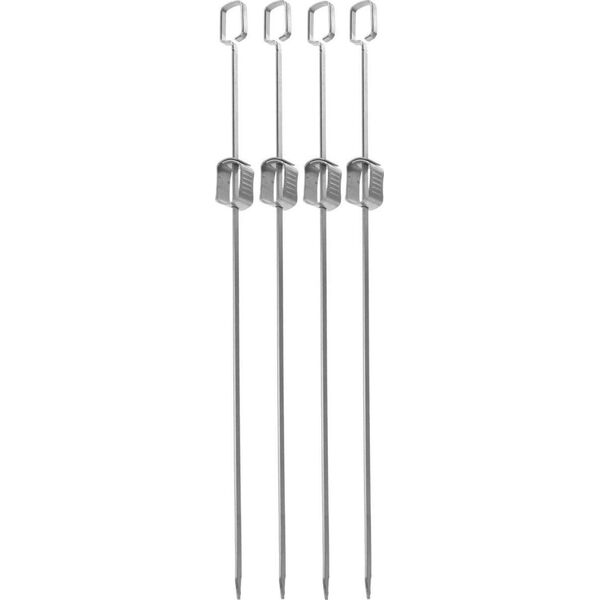 BBQ SZPIKULEC DO SZASZŁYKÓW 4SZT DŁ. 40,5CM STAL NIERDZEWNA