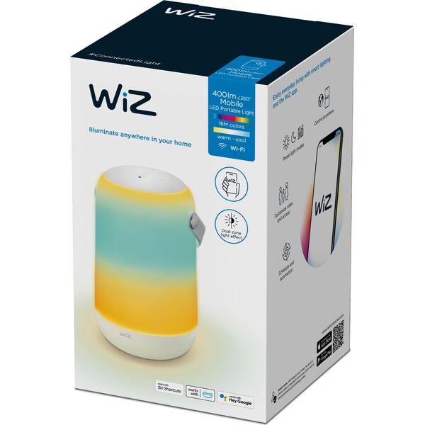 Lampa stołowa WiZ WiZ Mobile rechargeable,13,5W,2200-6500 (RGB),IP20,white