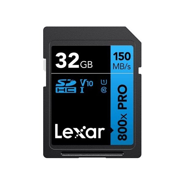 Karta Lexar 800X Pro SDHC 32 GB Class 10 UHS-I/U1 V30 (LSD0800P032G-BNNNG)
