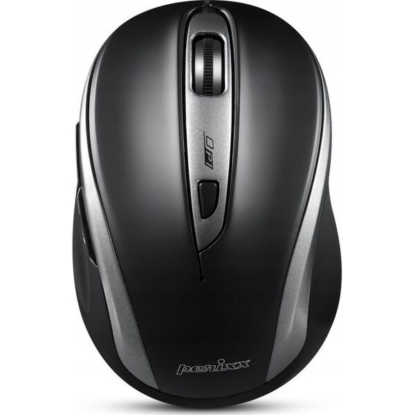 Mysz Perixx Mysz bezprzewodowa Perixx PERIMICE-721 optyczna 1600dpi 2.4 GHz, czarna, silent, cicha, bezklikowa