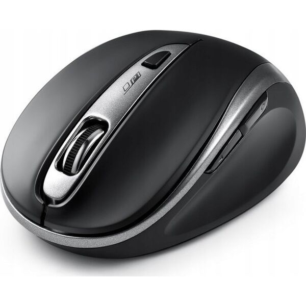 Mysz Perixx Mysz bezprzewodowa Perixx PERIMICE-721 optyczna 1600dpi 2.4 GHz, czarna, silent, cicha, bezklikowa