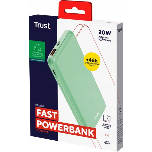 Lodówka Prestigio Powerbank REDOH 10.000 mAh zielony