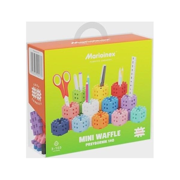 Marioinex Klocki konstrukcyjne Mini Waffle - Przybornik 140 elementów