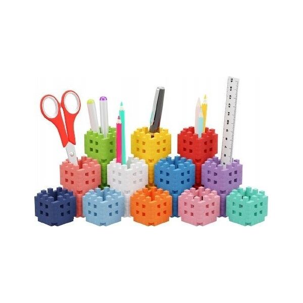 Marioinex Klocki konstrukcyjne Mini Waffle - Przybornik 140 elementów