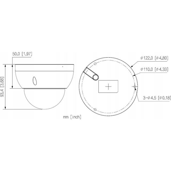 Kamera IP Dahua Technology DAHUA NET CAMERA 5MP IR DOME/HDBW2541R-ZAS-27135S2