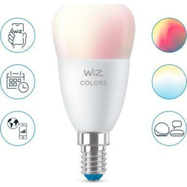 WiZ WiZ,Luster E14,4,9W,2200-6500 (RGB),P45,E14,1 pcs lightsource