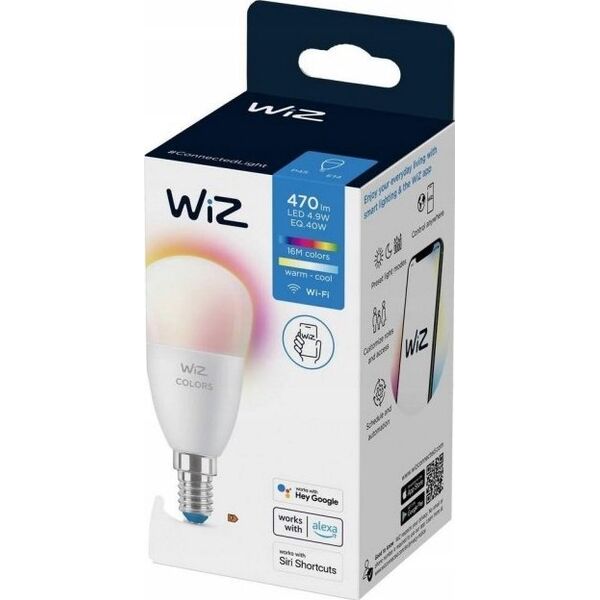 WiZ WiZ,Luster E14,4,9W,2200-6500 (RGB),P45,E14,1 pcs lightsource