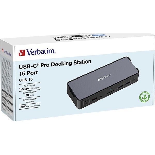 Stacja/replikator Verbatim CDS-15 USB-C (32171)